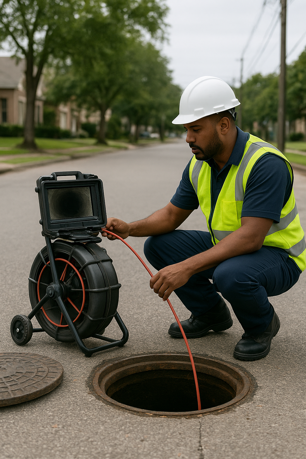 sewer line repair in Houston